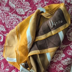 Vera Brown and Yellow Scarf
